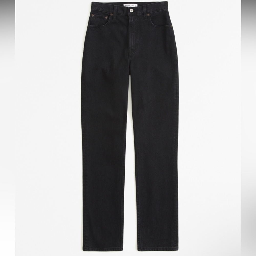 abercrombie ultra high rise 90’s straight jeans